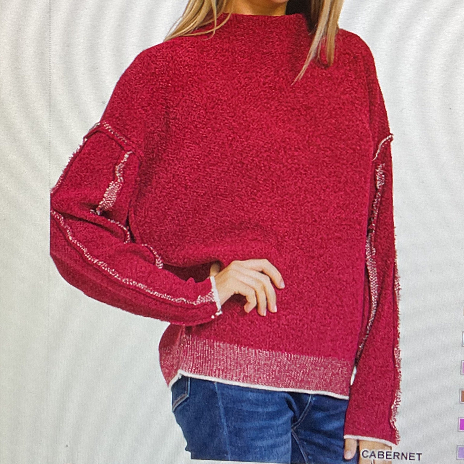Zenana chenille clearance sweater